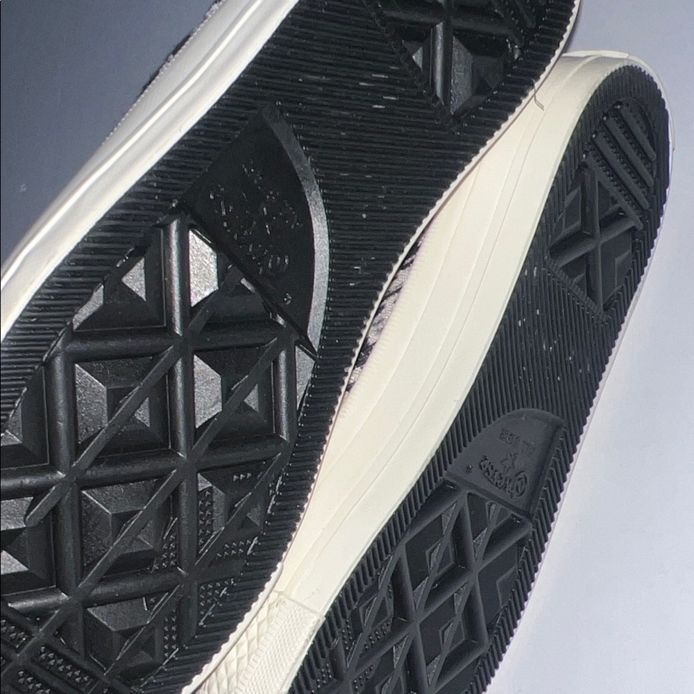 New Converse Black and Cream Textured High-Tops - Picture 9 of 10